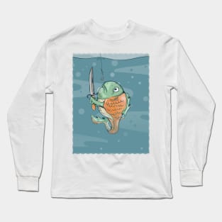 Fish with a knife Long Sleeve T-Shirt